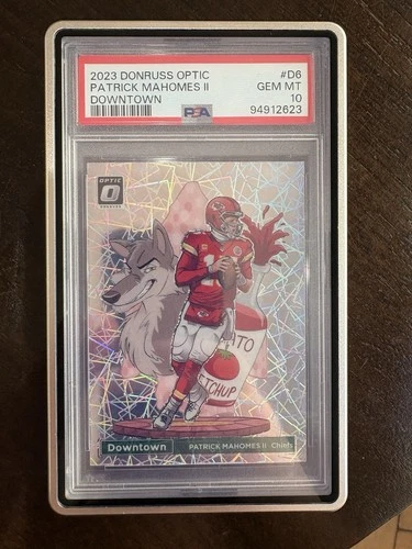 2023 optic patrick mahomes downtown psa 10