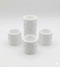 5 x White UK Scout Woggle - Plastic 3D Printed - Next Day Dispatch - Made in UK