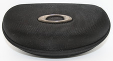 OAKLEY VAULT SUNGLASSES CASE BLACK NYLON HARD SHELL ZIPPER CLOSER