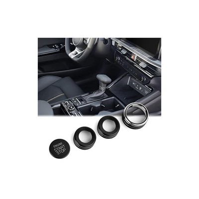 Aluminum Interior Switch Ring Trims Set for 2025 2026 Kia K5 Black Accessories