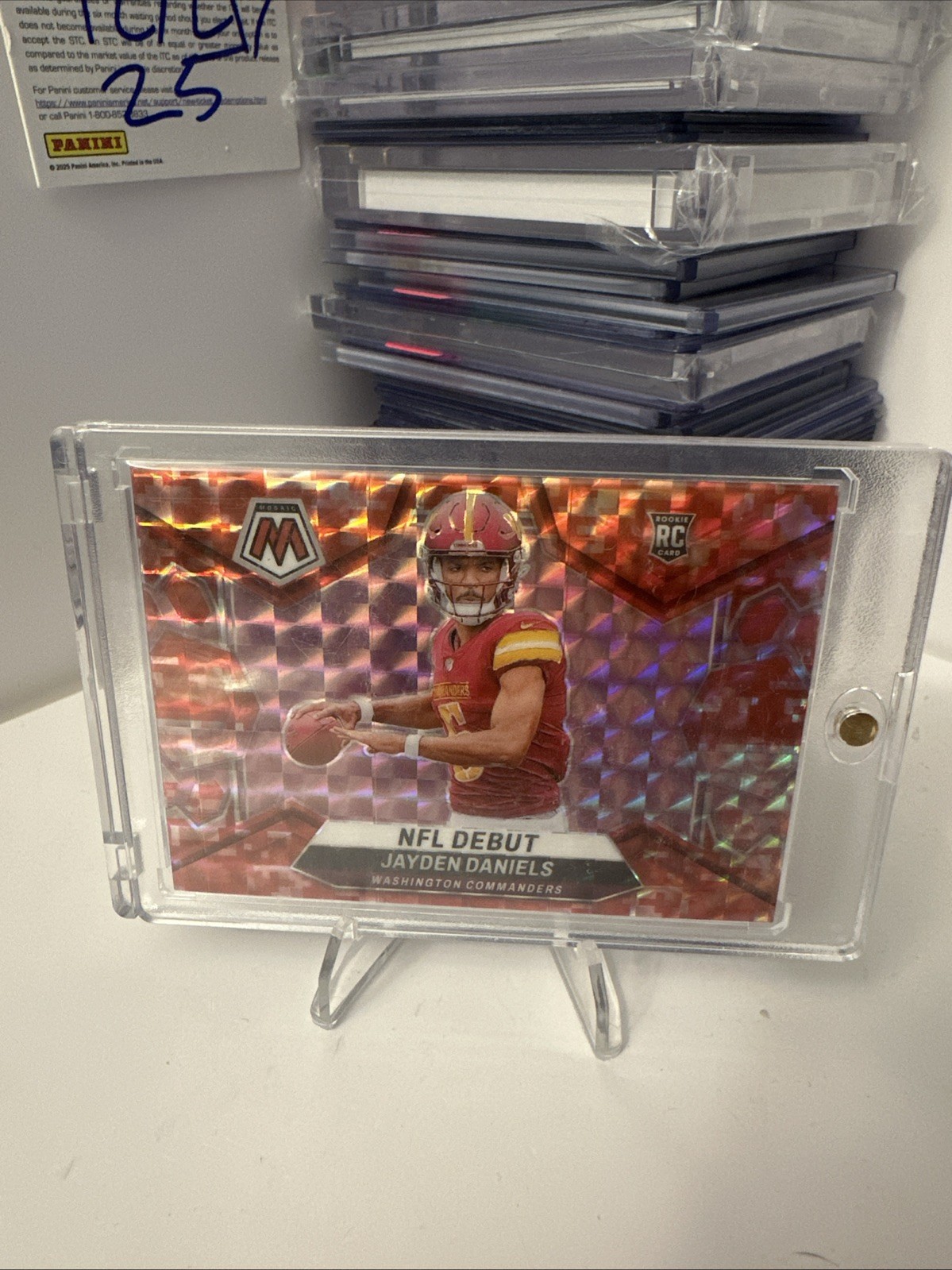 2024 Mosaic ~ JAYDEN DANIELS ~ NFL Debut #272 Camo Pink Mosaic Prizm RC 🔥
