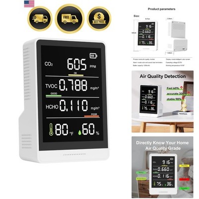 5-in-1 Professional Indoor Air Quality Monitor Indoor Portable CO2 Monitor | ...