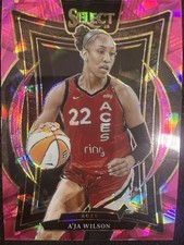 2025 Select WNBA A’ja Wilson Pink Ice Prizm #56 Concourse Las Vegas Aces