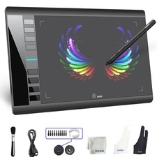 Graphics Drawing Tablet, M708 10 x 6 inch Large Digital Drawing Pad with 8 Ho...