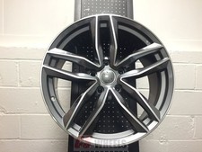 20 Rs6 Gunmetal Titanium Style Wheels Rims 33mm Fits Audi Vw Volkswagen 20 Rs6 Gunmetal Titanium Style Wheels Rims 33mm Fits Audi Vw Volkswagen