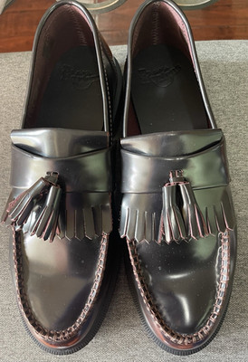 Dr. Martens Adrian Cherry Red Leather Tassel Loafer Slip-On US 11