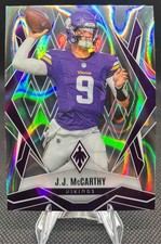2025 Panini Phoenix J.J. McCarthy #38 Silver Lazer Vikings