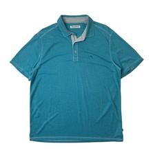 Tommy Bahama Shirt Mens L Large Caribbean Paradiso Cove Polo Tonal Trims Logo