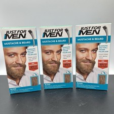 Just For Men Mustache and Beard Coloring for Gray Hair M-10/15 Blond 3 Pack