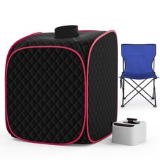Portable Steam Sauna Box at Home, 9 Levels Heating, Sauna Tent for Home with ...