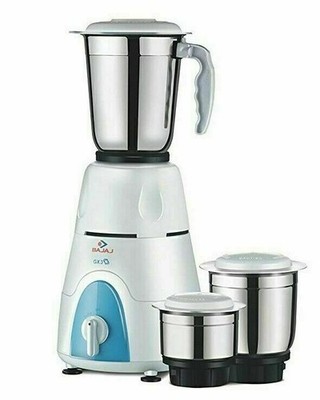 Bajaj Gx3 Mixer Mahlwerk mit 3 Gläsern, 220V 500 Watt Universal Adapter Gratis
