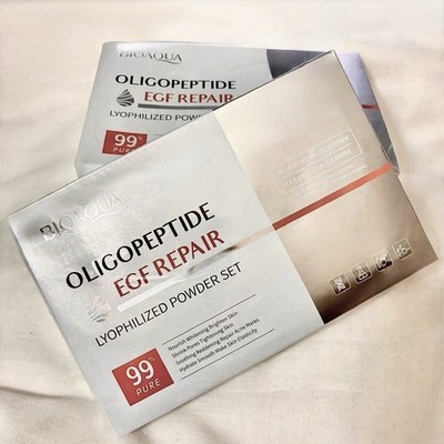 BIOAQUA Oligopeptide 12 Ampoule EGF Skin Repair Freeze-dried Powder Serum Set