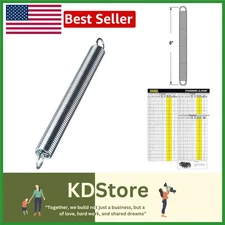 Heavy-Duty Nickel-Plated Extension Springs (2 Pack) | Industrial Steel Constr...