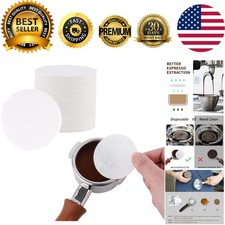 High-Quality 53mm Coffee Filter Papers - 100 Pcs, Perfect for Espresso Machines