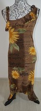 Cosmopolitan Stretch Kleid Gr. M  Braun/Gelb/Grün Motiv Floral