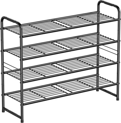 Shoe Rack, 4 Tier Shoe Storage Rack for 20-25 Pairs of Shoes, Shoe organizer