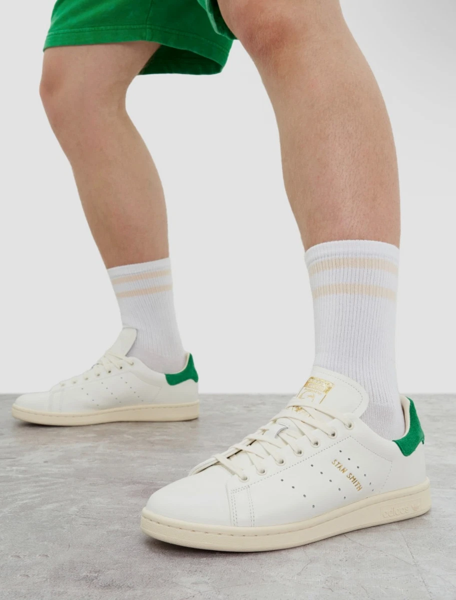 Mens Sz 8  Adidas Stan Smith Signature Lux Ivory Green Canvas Sneaker Shoe EUC Mens Sz 8 Adidas Stan Smith Signature Lux Ivory Green Canvas  main image 4