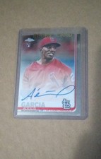 2019 Topps Chrome - Rookie Autographs Adolis Garcia #RA-AG (AU, RC)