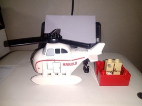 LEGO DUPLO THOMAS & FRIENDS HAROLD THE HELICOPTER W/CARGO & PACKAGE#3300 VHTF