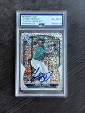 2023 Bowman Chrome Lazaro Montes #BCP58 Speckle Refractor #’d /299 PSA 10 Auto