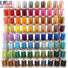 80 Spools Polyester Embroidery Machine Thread Kit 500M Janome Robison Anton New