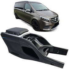 Luxus Mittelkonsole Schwarz mit Kühlschrank für Mercedes V-Klasse W447 14-23