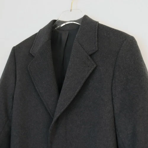 NWOT Mens Cashmere Blend Overcoat XS Dark Gray Coat Calvin Klein Studio Topcoat image 10
