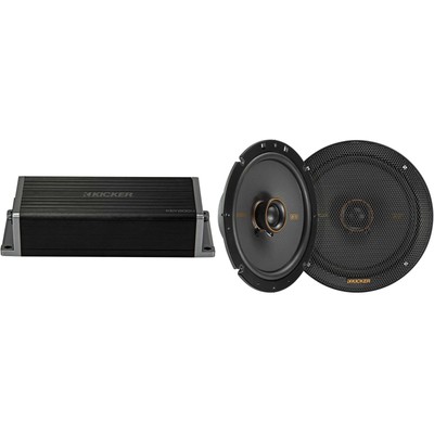 Kicker 47KEY2004 4-Channel DSP Smart Amp w/ 51KSC6704 6.75'' Audio Upgrade Bundle