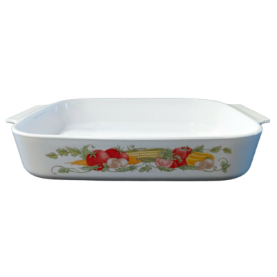 CORNING WARE Garden Harvest 12x10x2 Open Roaster Lasagna Pan A-21