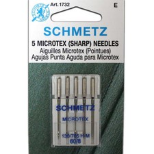 Schmetz Microtex Sharp Needles - Size 60/8