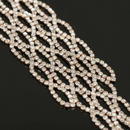 Women's 18K Gold Filled Micro Pave Cubic Zirconia Link Chain Vogue Bracelet - Picture 3 of 7