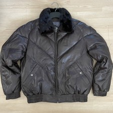 Mason & Cooper Od14 Original Goose James Brown Leather Down Filled V-bomber New