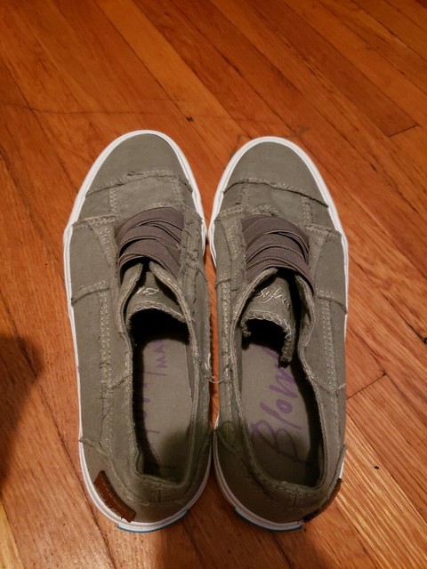 BLOWFISH MALIBU WOMENS SHOES STYLE MARLEY SIZE 7.5 Green WASHED CANVAS | eBay