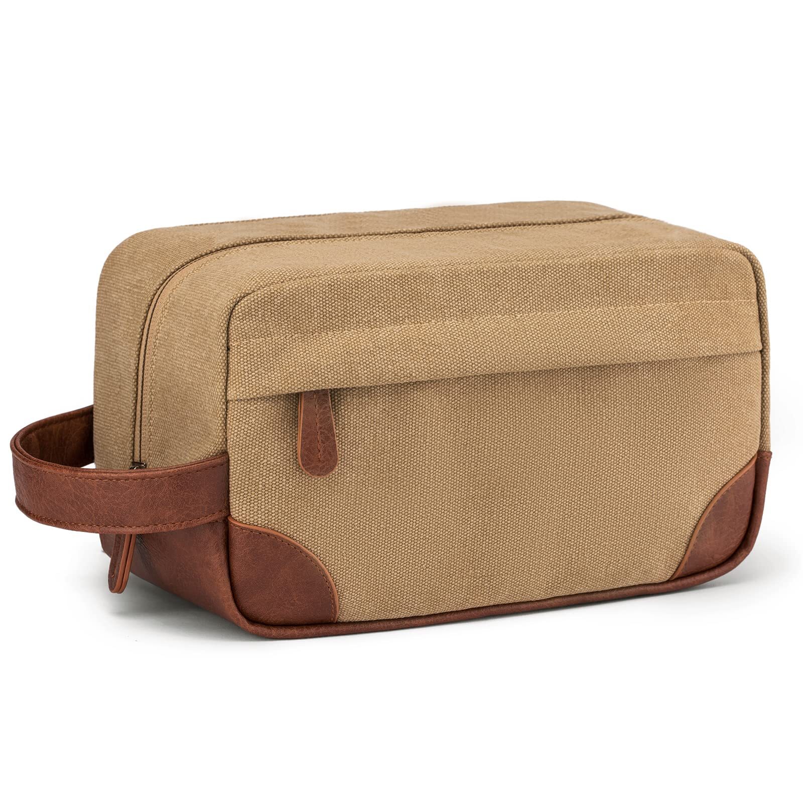 Toiletry Bag Hanging Dopp Kit for Men Water Resistant Canvas Shaving Bag with...-image