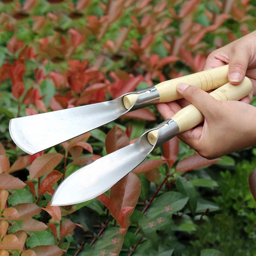 Digging Shovel Anti-slip Weeding Wild Vegetable Shovel Weed Puller Double-sided