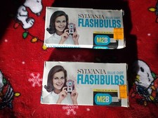 VTG Lot Of 24 Sylvania Blue Bulbs Dot Flashbulbs M2B NOS With Original Boxes