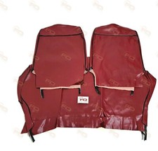 INTERNI SEDILI COMPLETO PER FIAT 500 F EPOCA COLORE BORDEAUX (ROSSO SCURO)