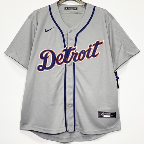 Detroit Tigers, Blank, Stitched, Jersey, Gray, S/M/L/XL/2XL/3XL
