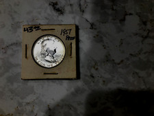 1957 FRANKLIN HALF DOLLAR PROOF,VERY SHARP,GREAT LUSTER,FBL