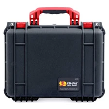 Black & Red Pelican 1450 case. No Foam - empty.
