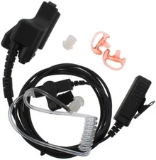 Earbud Audio Mic Surveillance Kit Earpiece + Replacement Medium Earmold Earbud