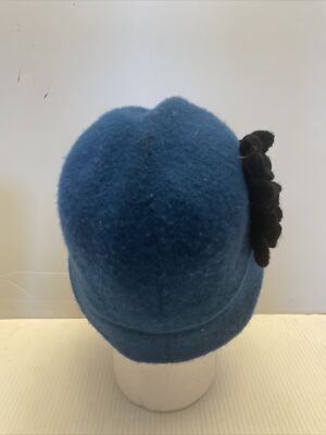 Badgley Mischka Women Hat Wool Blend Floral Embellishment  display picture 3