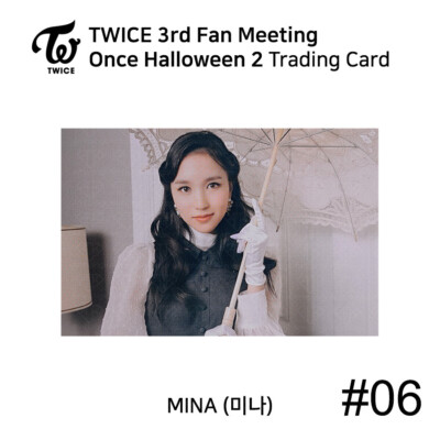TWICE 3rd FANMEETING ONCE HALLOWEEN 2 Trading Card Photocard MINA