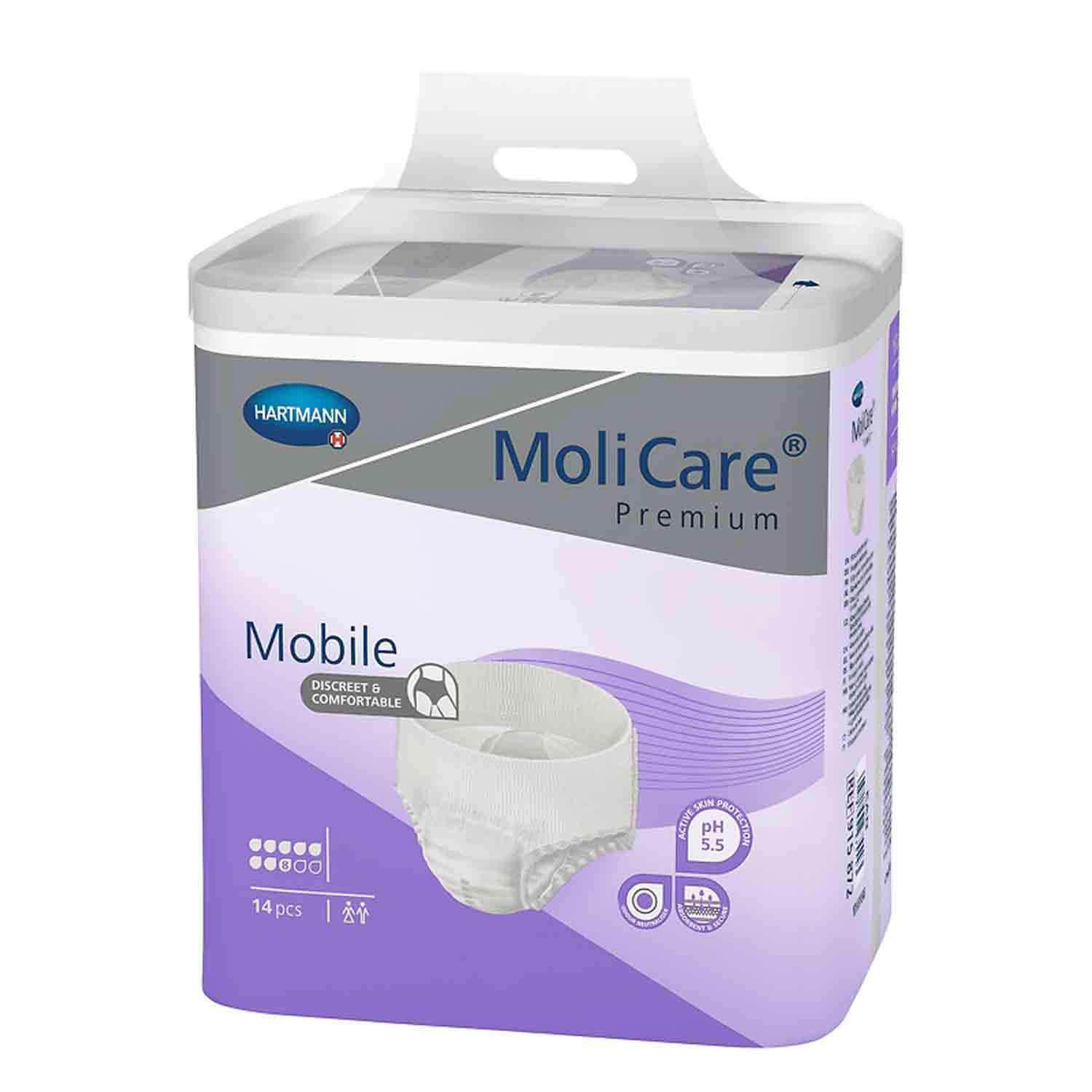 Molicare Premium Mobile 8 Drops Size L (Large) / 4 x 14=56 St  Piece (1 Box)