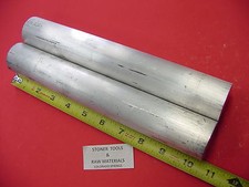 2 Pieces 1-5/8" ALUMINUM 6061 ROUND ROD 10.5" LONG SOLID Lathe Bar Stock 1.625"