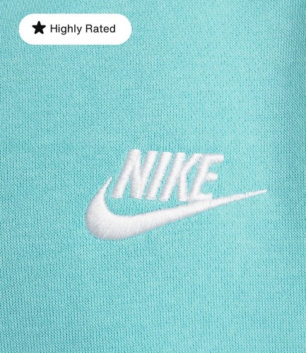 Nike Sportswear Club Fleece Big Kids Full Zip Hoodie Green Frost Sz Medium $50 - Picture 4 of 7