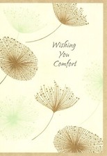 With Sympathy May Memories Comfort You Nature Gold Hallmark Greeting Card