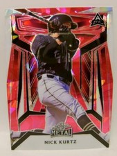 NICK KURTZ #3 /5 PINK BASE CARD LEAF METAL BASEBALL 2023