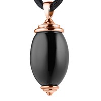 Xen AnhäNger Mit Onyx RosèVergoldet