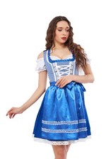 0332 Dirndl Oktoberfest German Austrian Dress Sizes: 32.34.36.38.40.42.44.